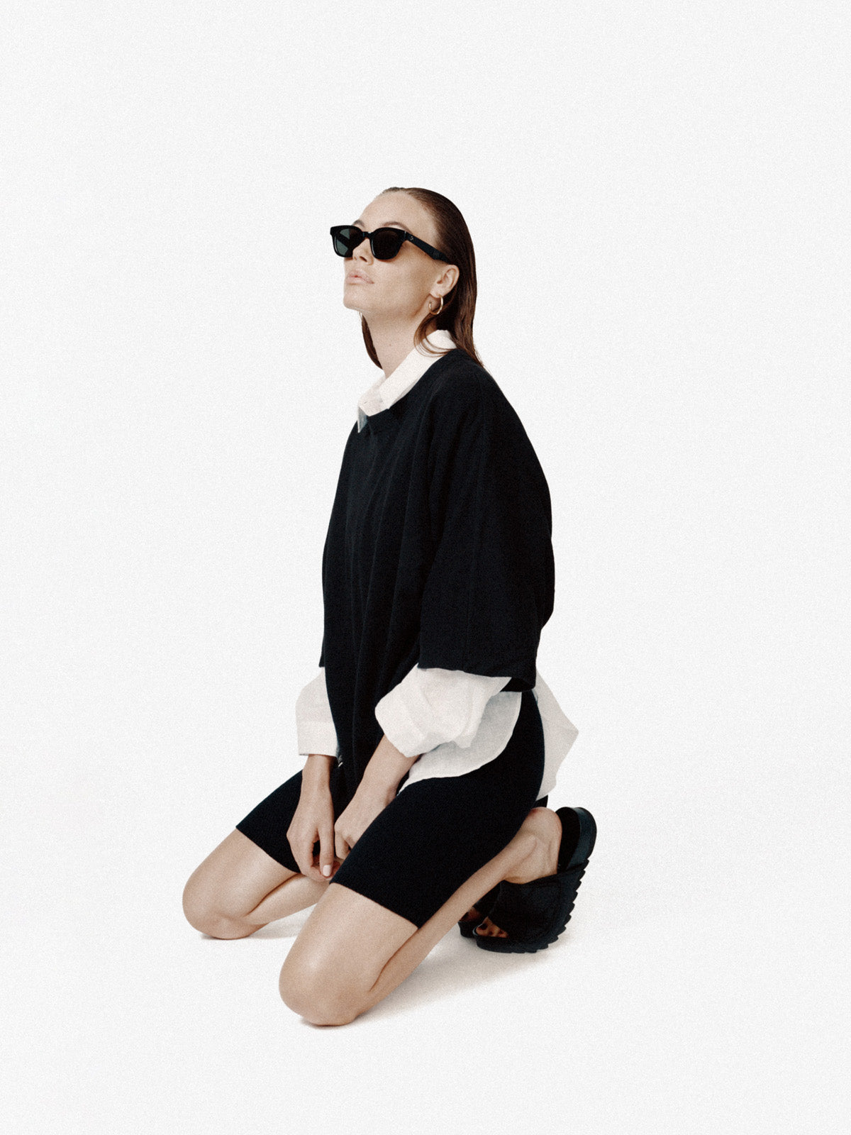 Short de cyclisme sans couture - Noir