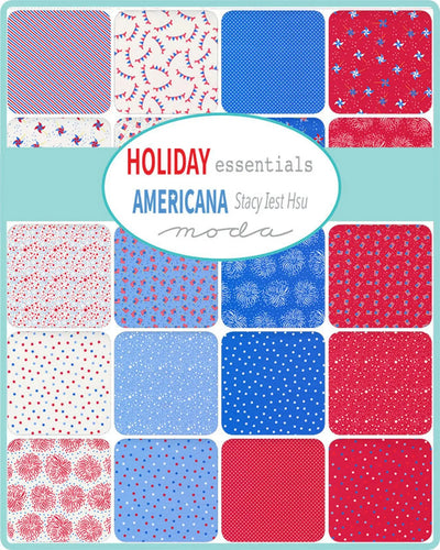 Holiday Americana Layer Cake - 42 Piece Assorted Fabric