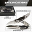 Premium Utility Knife, Folding Pocket Knife Combo, Box Cutter, Heavy Duty Dual Blades W/Belt Clip Gift Set for Dad Carpenter or Construction Worker - Korvel