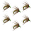 Émergent de Caddis Pupa Saint Graal Olive - Taille 14 (6 Mouches)