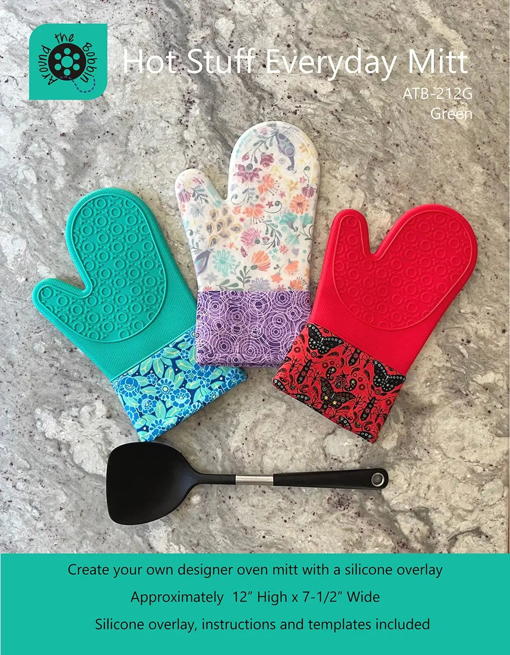 Hot Stuff Everyday Mitt - Green Silicone Oven Mitt