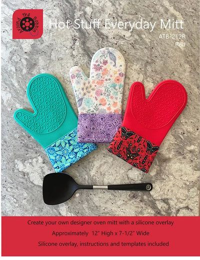 Hot Stuff Everyday Mitt - Red Silicone Oven Mitt Kit