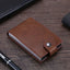 Hot sale Women Men RFID Card Holders Stack Up Pull Out Mini Cascading Wallet ID Cash Cardholder Crazy Horse PU Leather Purses - Korvel