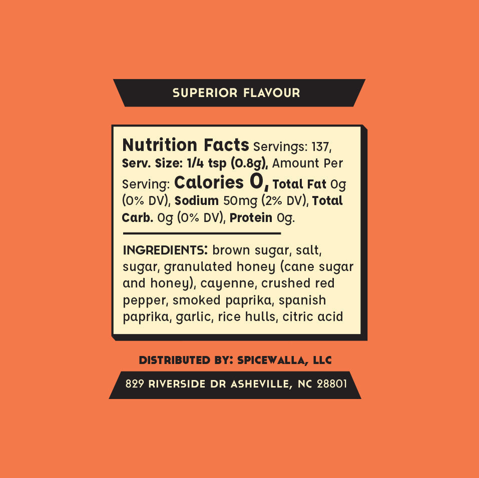 Hot Honey BBQ Rub - 3.6 oz