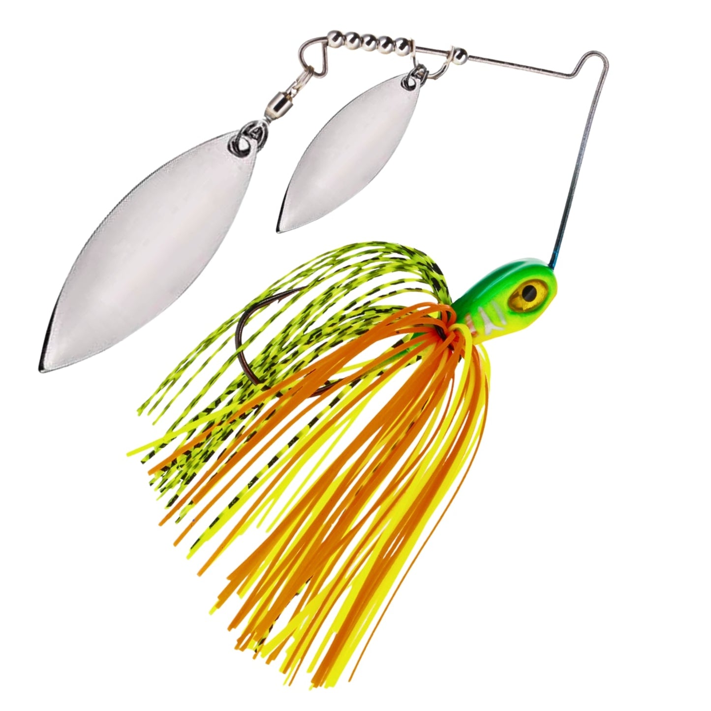 Reaction Tackle Lead Spinnerbait Jigs – 3-Pack, Double Willow Blade - New