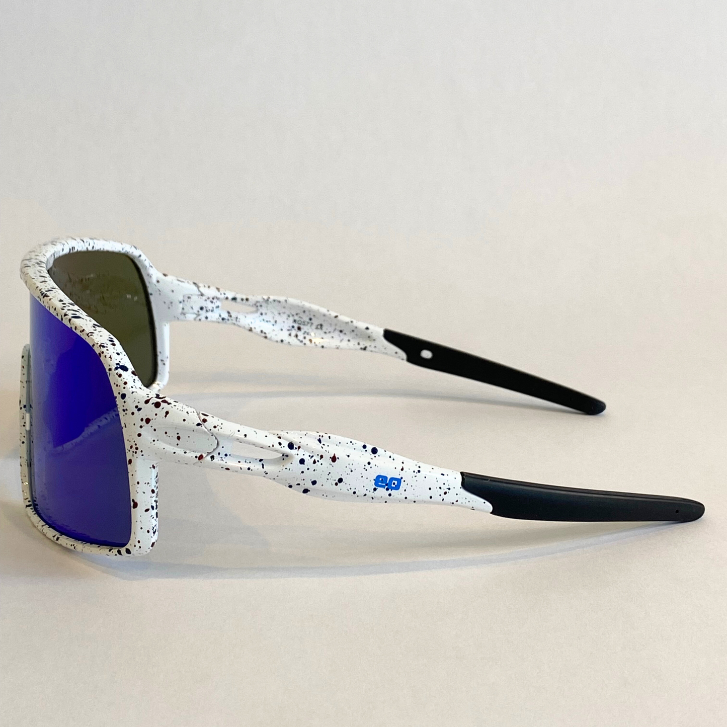 Lunettes de soleil Flying Dog Snowstorm avec lentille miroir bleue