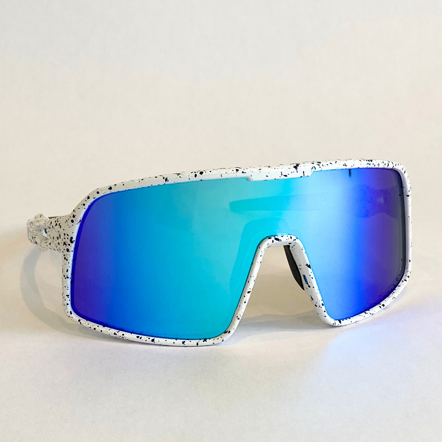 Lunettes de soleil Flying Dog Snowstorm avec lentille miroir bleue