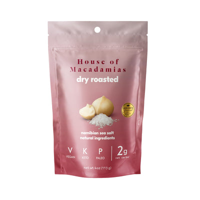 Dry Roasted Macadamia Nuts with Namibian Sea Salt - 6 Bags