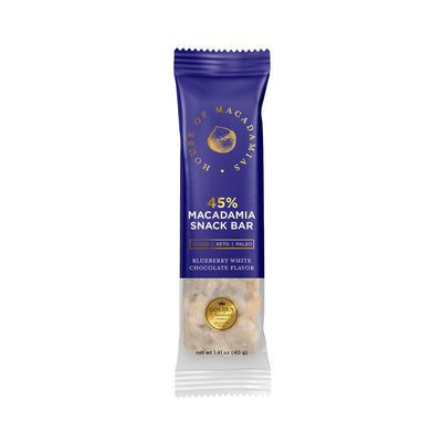 Blueberry White Chocolate Macadamia Nut Snack Bar (12 Bars) - Korvel