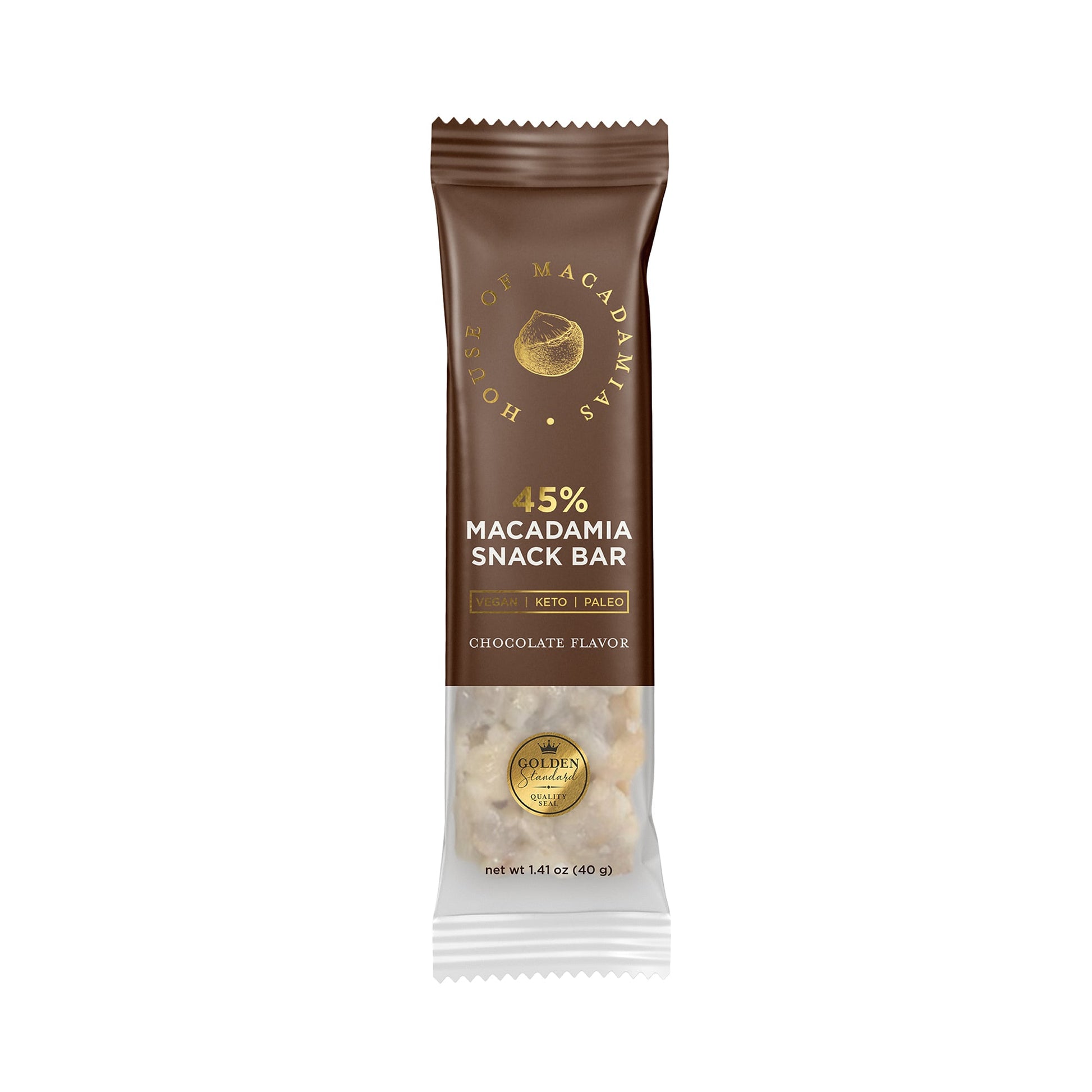 Chocolate Macadamia Nuts Snack Bar (12 Bars) - Korvel