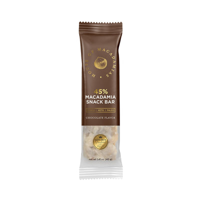 Chocolate Macadamia Nuts Snack Bar (12 Bars) - Korvel