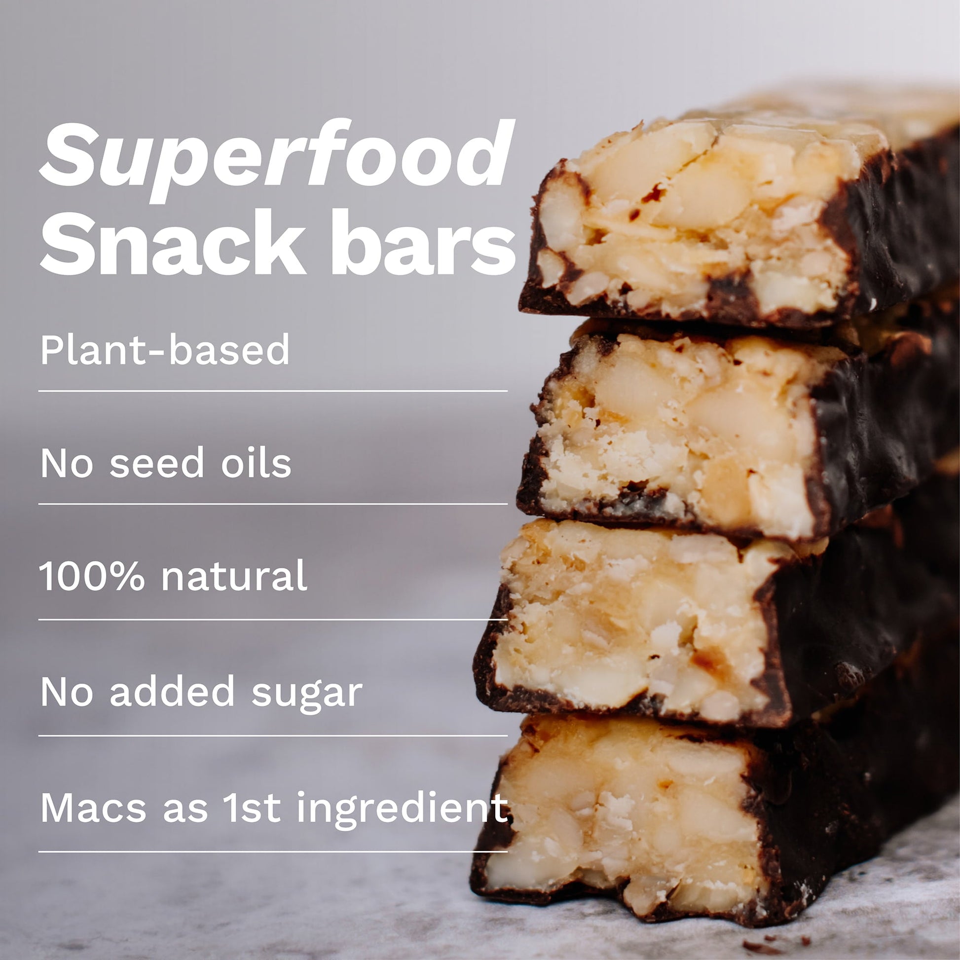Chocolate Macadamia Nuts Snack Bar (12 Bars) - Korvel