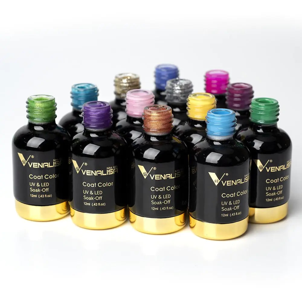 Vernis à ongles en gel gris métal VENALISA - Fini haute brillance