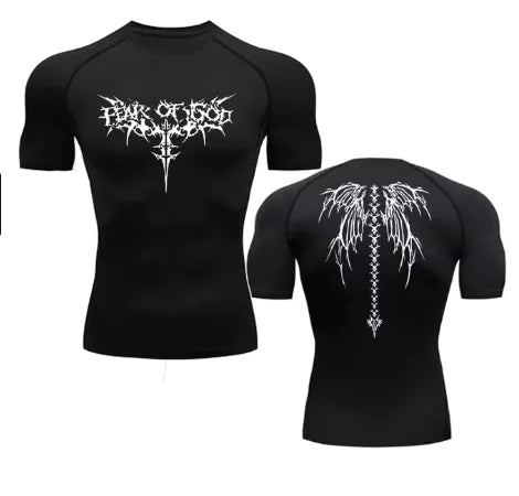 Camisetas de gimnasio de secado rápido con estampado de anime