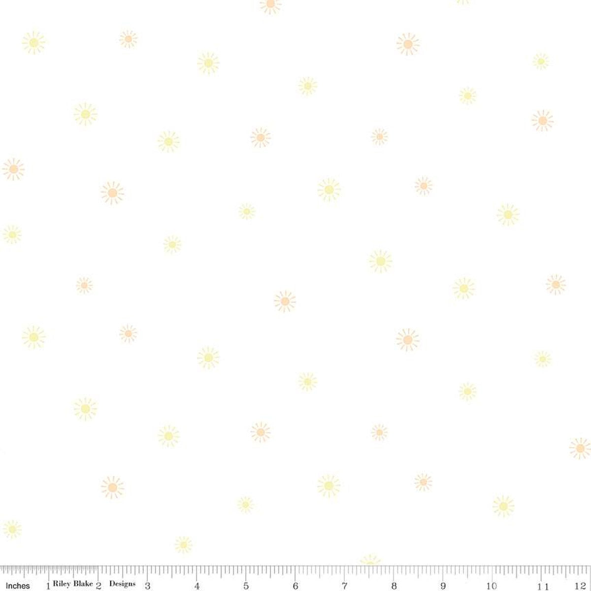 Tissu en coton Hush Hush 5 Sunny Days - 43"/44" par yard