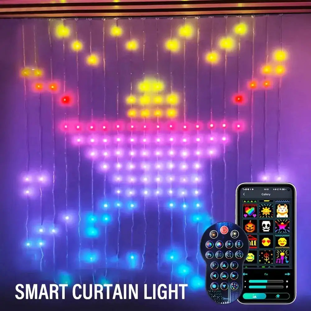 Luces de Cortina LED Color Waves con Sincronización