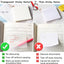 Autocollants de Notes Transparents - Notes Fluorescentes en PET