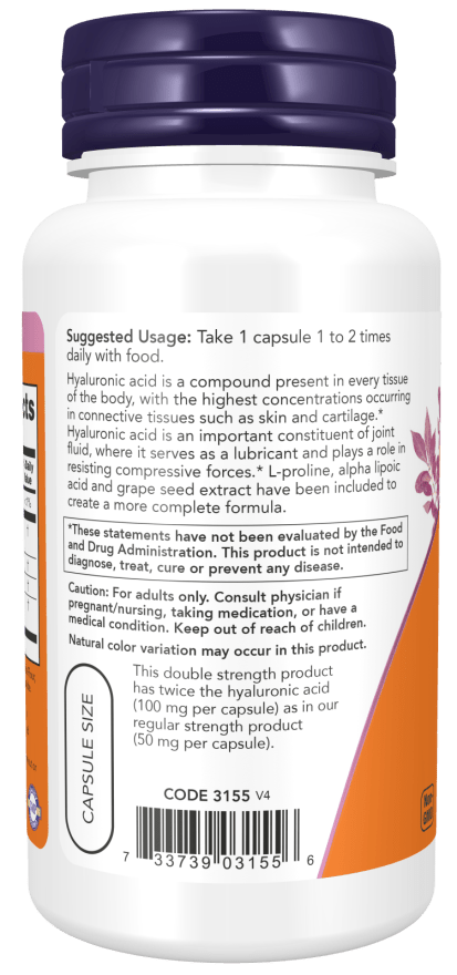 Premium Double Strength Hyaluronic Acid Capsules