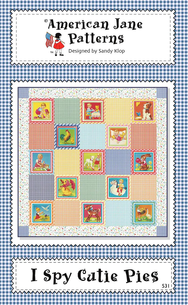 Modèle de Quilt I Spy Cuties Pies