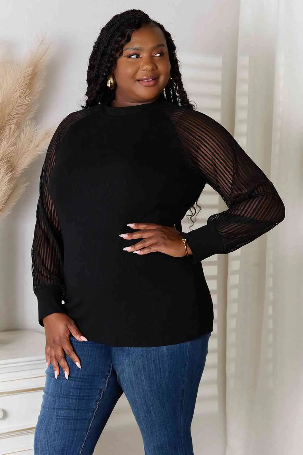 Blouse à manches raglan pour un style sans effort