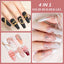 MIZHSE Solid Builder Gel - 4 Classic Colors for Nail Art