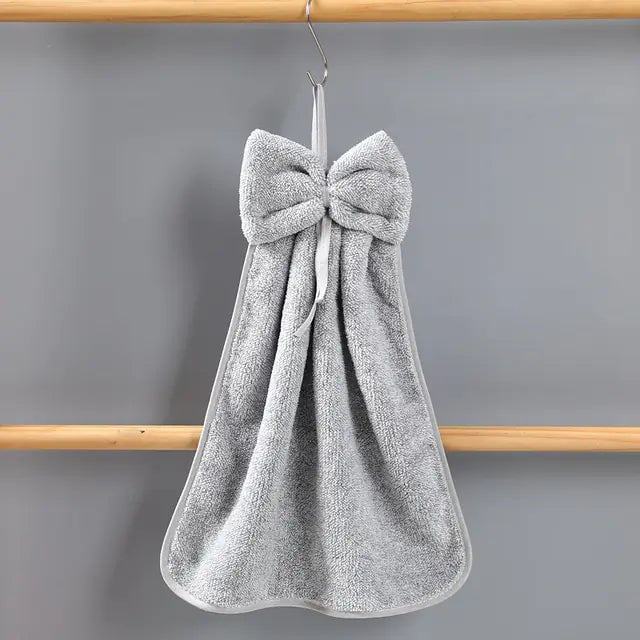 Microfiber Soft Quick Dry Bowknot Hand Towels
