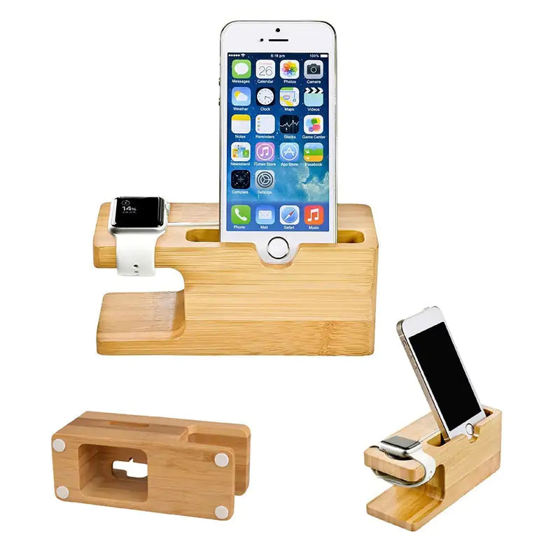 Elegant Wood Charger Station for Organized Charging