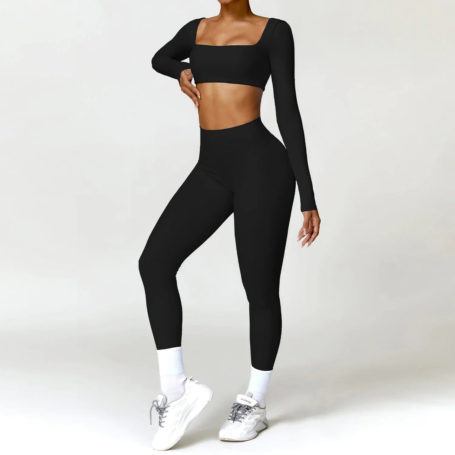 Traje de Yoga Ajustado Nude de Invierno