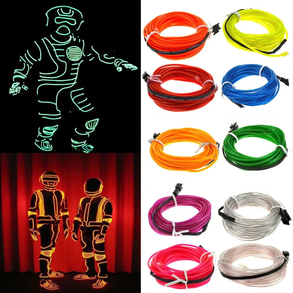 Guirlande lumineuse LED EL Neon avec contrôleur