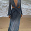 Women's Long Lantern Sleeve Dress