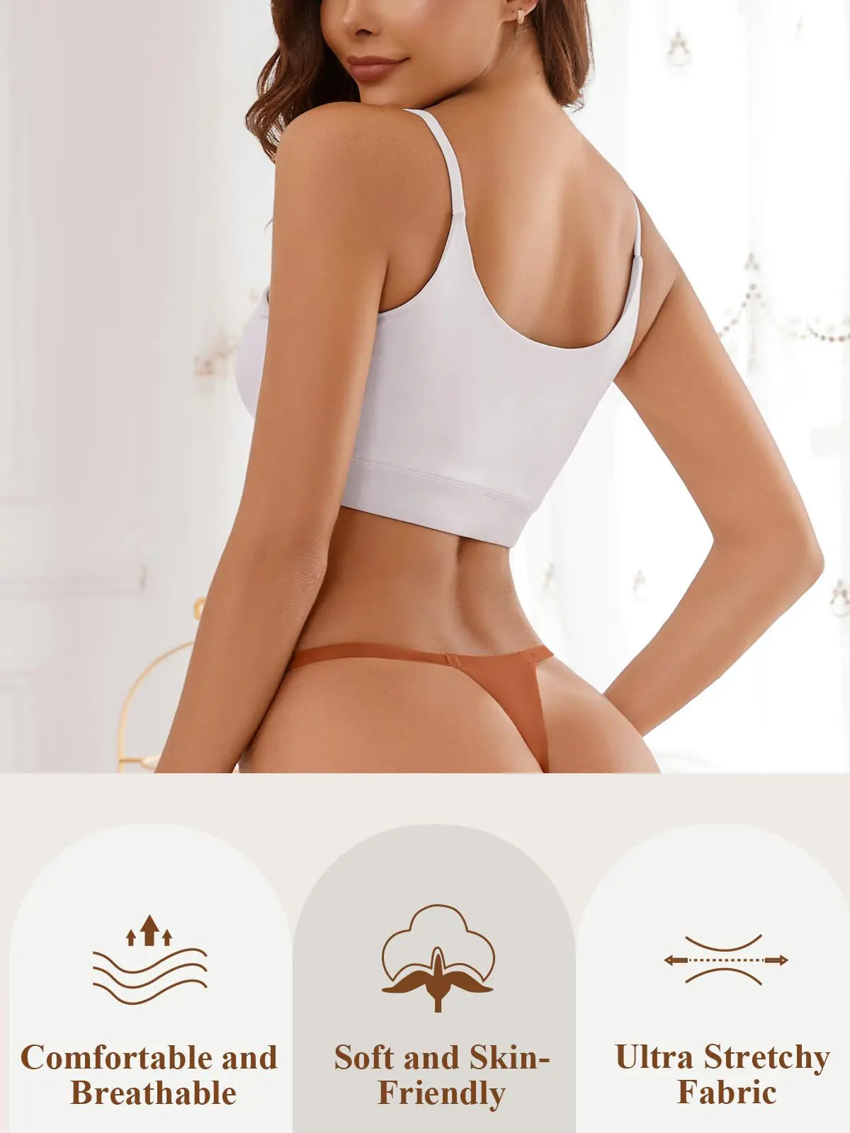 Seamless G-string Thongs for Women - 8 Pack in 8 Colors