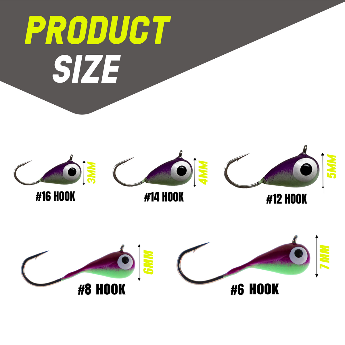 Premium Tungsten Ice Fishing Jigs for All Species