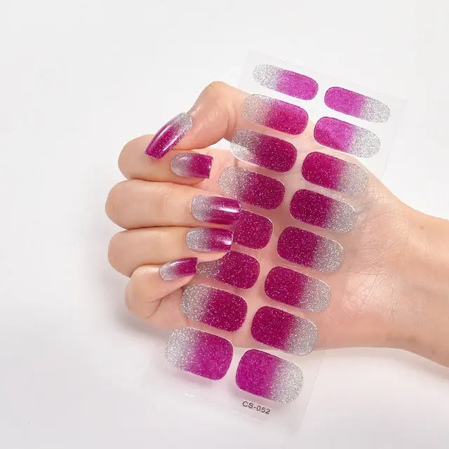 Premium DIY Gel Nail Stickers for Effortless Glam