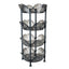 Estante de Cesta Grande de 4 Niveles de Kitchen Details - Gris Humo