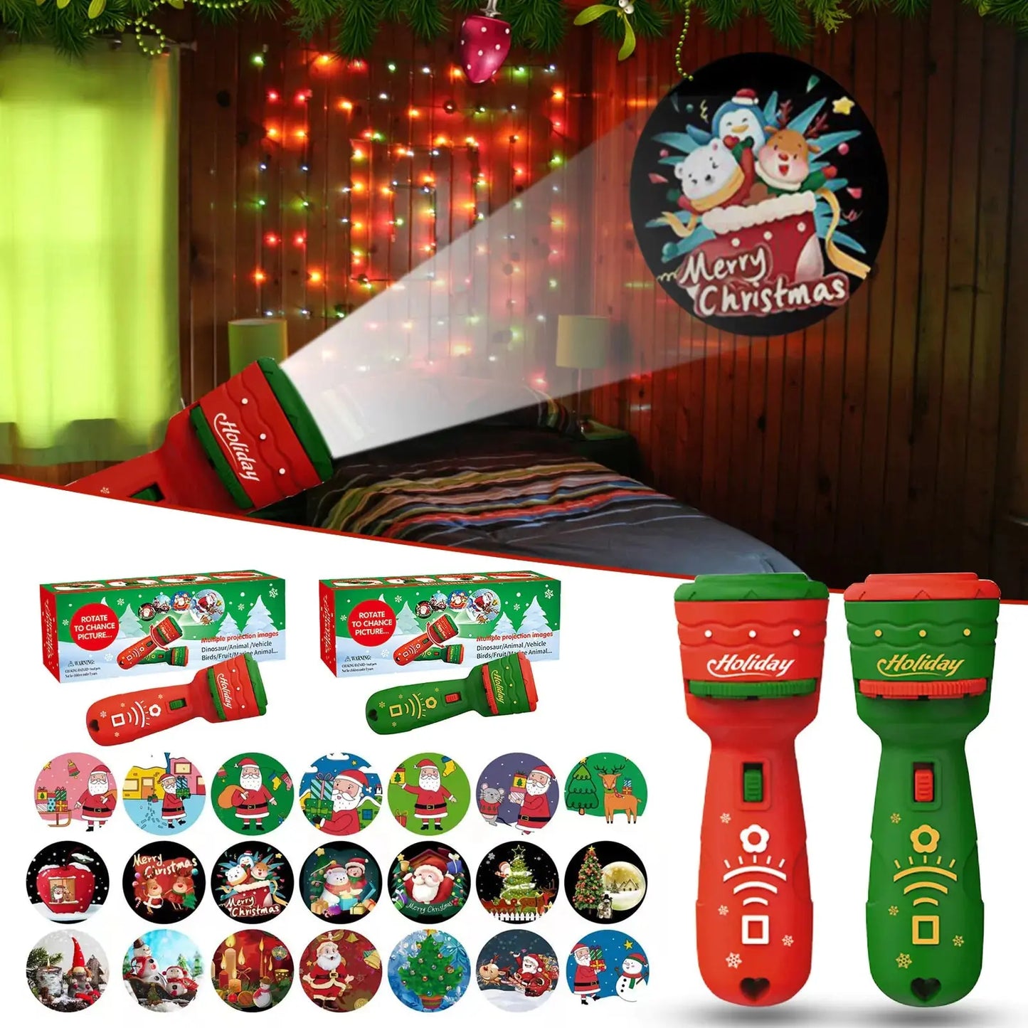 Jouet de projection de lampe de Noël