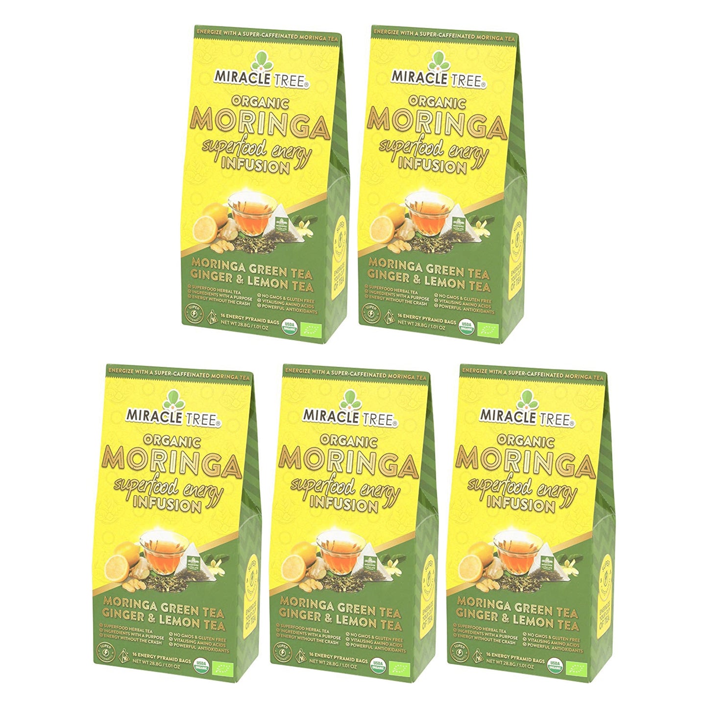 Té Energético de Moringa con Jengibre y Limón
