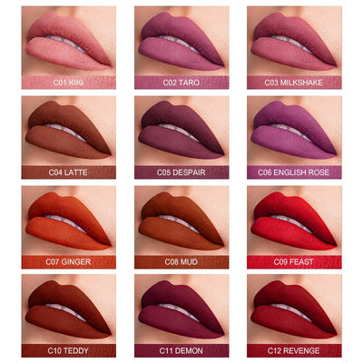 IMAGIC Waterproof Matte Liquid Lipstick - 12 Colors