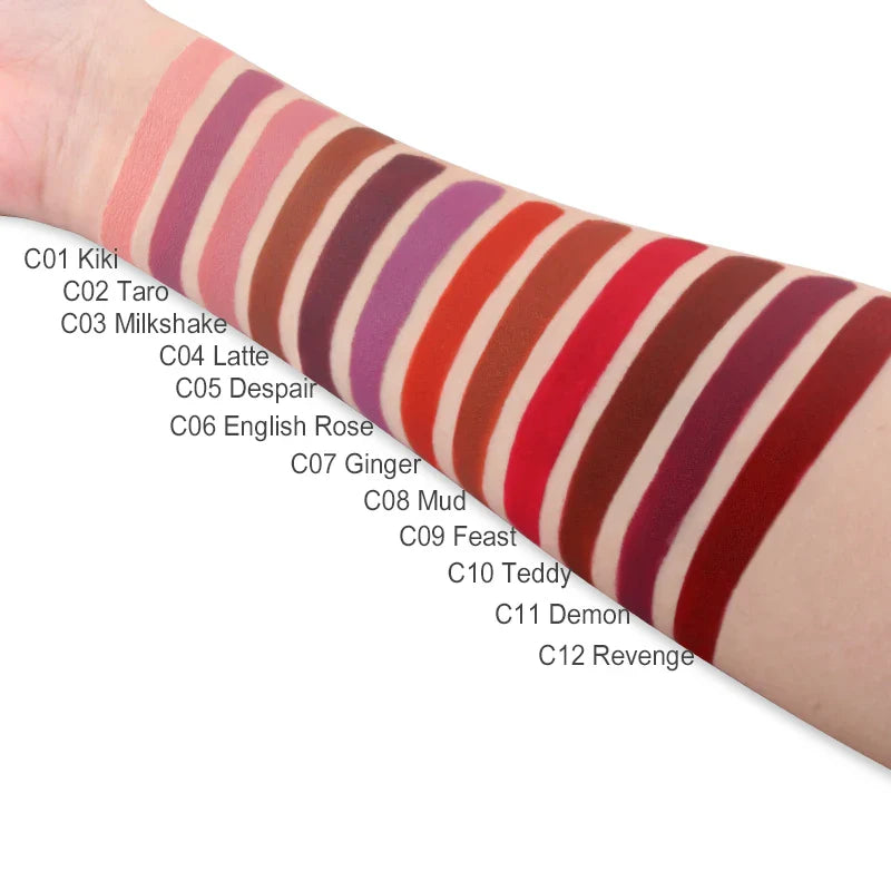 Rouge à lèvres liquide mat étanche IMAGIC - 12 couleurs