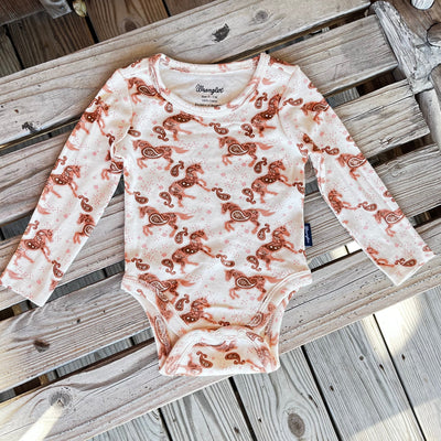Paisley Horse Print Onesie for Infants - Korvel