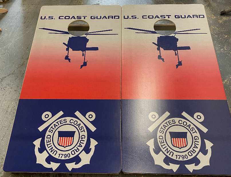 Premium U.S. Coast Guard Cornhole Set - Built to Last - Korvel