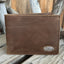 Distressed Brown Bi-Fold Wallet with Concho Detail - Korvel
