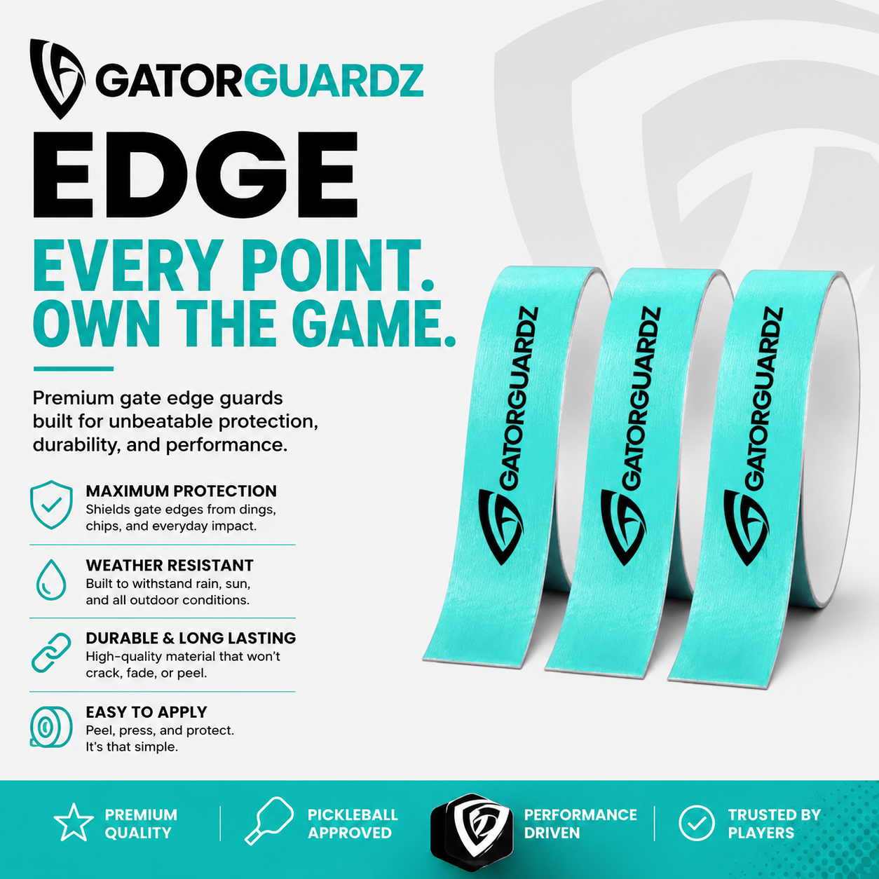 Premium Edge Guard Tape - 3 Pack for Paddle Protection
