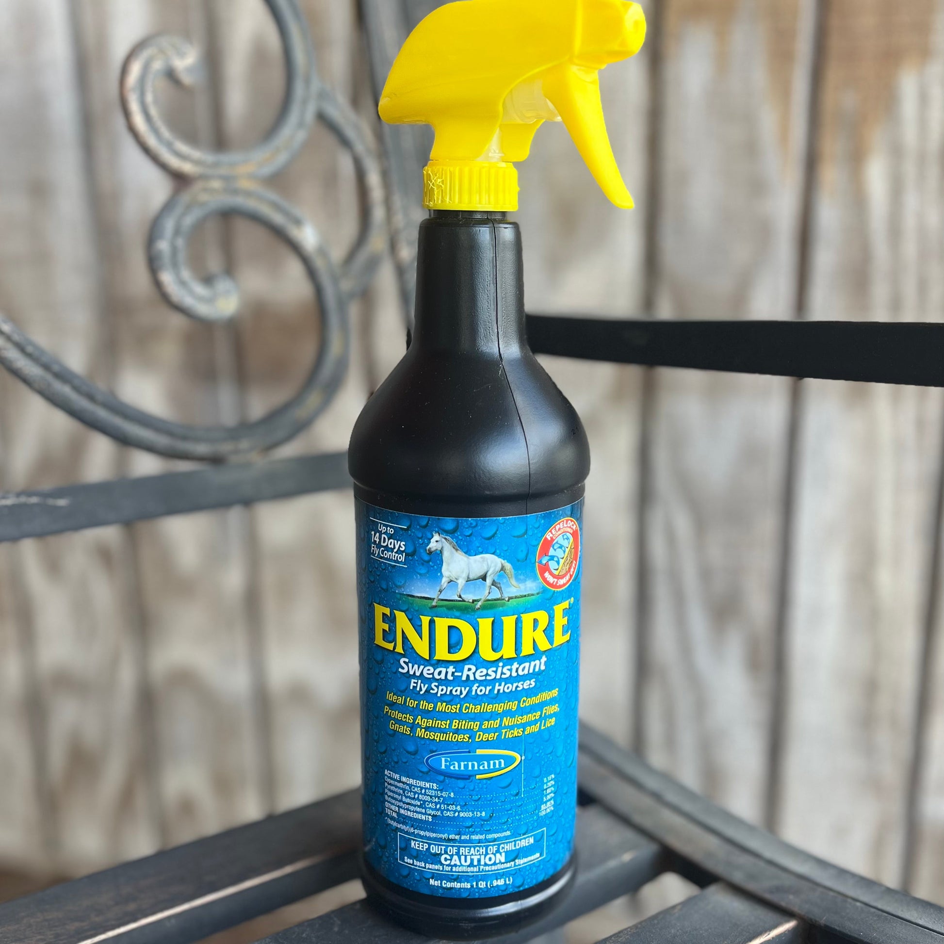 Endure Fly Repellent Spray for Horses - Sweat Resistant Formula - Korvel