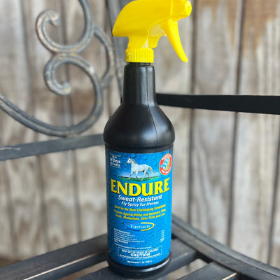 Endure Fly Repellent Spray for Horses - Sweat Resistant Formula - Korvel