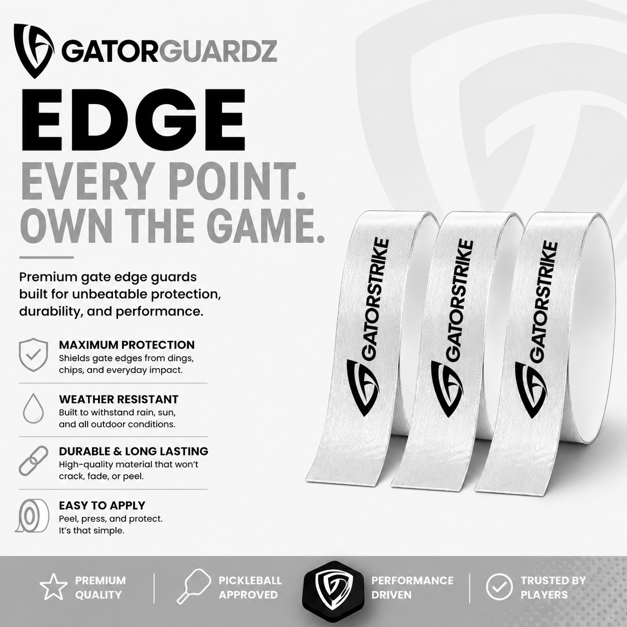 Premium Edge Guard Tape - 3 Pack for Paddle Protection