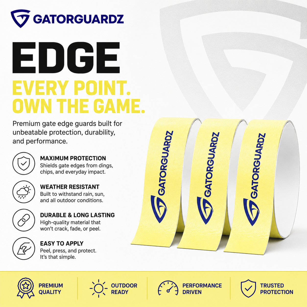 Premium Edge Guard Tape - 3 Pack for Paddle Protection