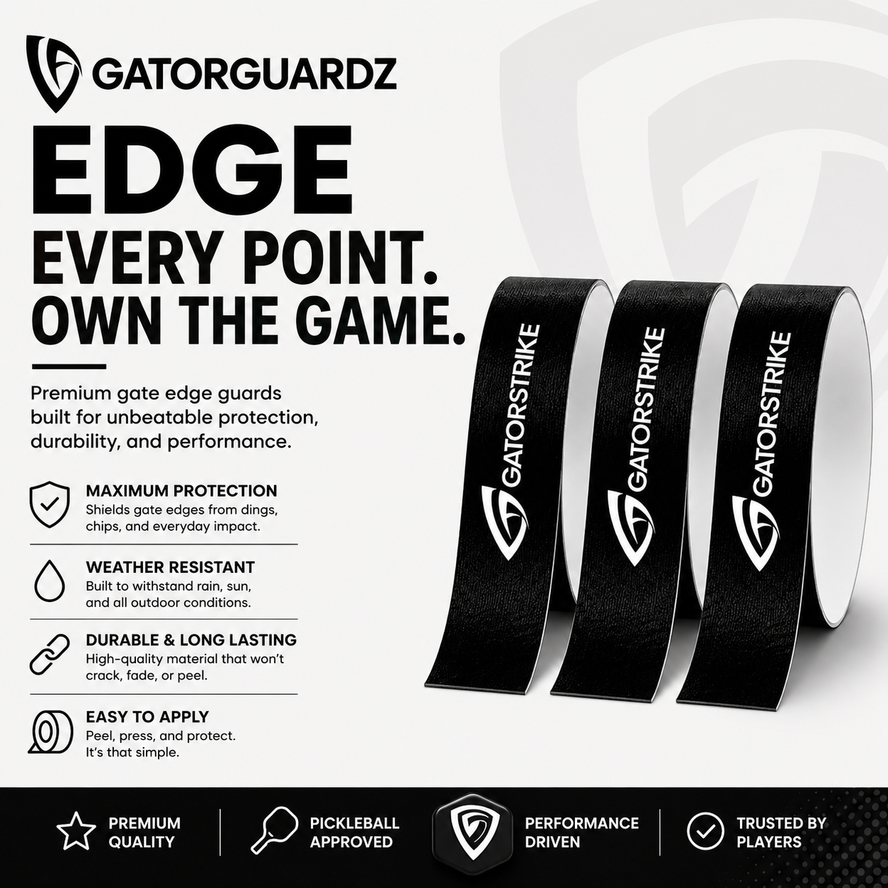 Premium Edge Guard Tape - 3 Pack for Paddle Protection