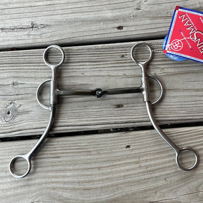 Premium 8" D&L Reiner Snaffle Bit - Sweet Iron Design - Korvel