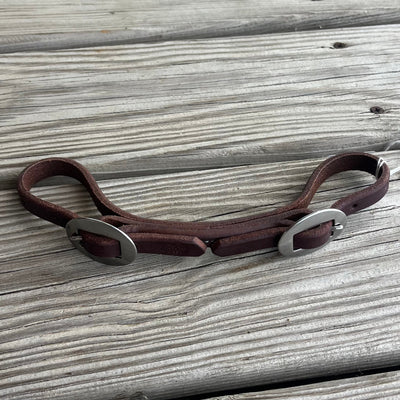 Premium Adjustable Leather Curb Strap - Korvel