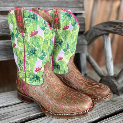 Cacstitch Kids' Square Toe Boots by Tin Haul - Korvel